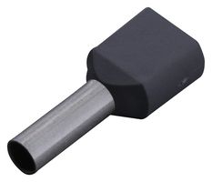PANDUIT FTD81-12-C Wire Ferrule, DIN End, Twin Wire, 12 AWG, 4 mm², 12 mm, Gray, FTD Series