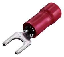 PANDUIT PV18-6FN-MY Fork / Spade Tongue Terminal, PV-FN Series, 22 AWG, 16 AWG, 1 mm², M3.5, #6