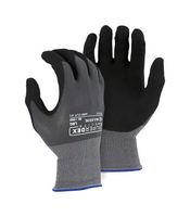 MAJESTIC 30-1000/X1 Glove, Knit Wrist, Nylon (Polyamide) / Spandex, XL, Black/Grey