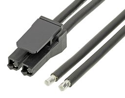 MOLEX 216011-1021 Cable Assembly, Super Sabre Receptacle to Free End, 2 Positions, 7.5 mm, 1 Row, 150 mm, 5.9 "