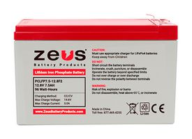 MOLEX 95551-7677 Rechargeable Battery, 12.8 V, Lithium Iron Phosphate, 7.5 Ah, Quick Connect