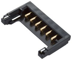 MOLEX 212134-0006 Cabezal de Pin, Señal, Cable-a-Tarjeta, 1 mm, 1 Líneas, 6 Contactos