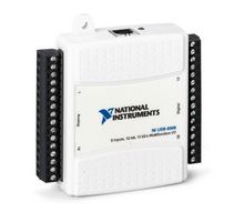 NI / EMERSON 191039-02 Multifunction I/O Device, USB-6008, 10 kSPS, 12 bit, 8 Input, 2 Output, 12 I/O, ± 10 V, DAQ Device
