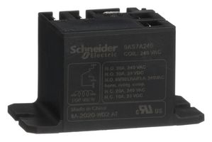 SCHNEIDER ELECTRIC/LEGACY RELAY 9AS7A240 Power Relay, SPDT, 240 VAC, 30 A, Harmony 9A Series, Panel Mount, Non Latching