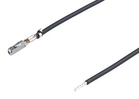 MOLEX 226208-1124 Cable Assembly, Pre-Crimped Lead MOX Socket to Free End, 11.8 ", 300 mm, 226208 Series, Black