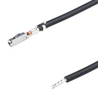 MOLEX 226208-2212 Cable Assembly, Pre-Crimped Lead MOX Socket to Free End, 5.9 ft, 150 mm, 226208 Series, Black