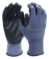 MULTICOMP PRO MP014949 Gloves, Seamless Knit, L, Nylon (Polyamide), Blue, ANSI Abrasion Level 3, EN388