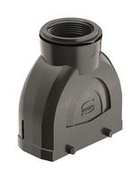 HARTING 19430160428 Heavy Duty Connector, Hood, Top Entry, Nylon (Polyamide), Fibreglass Reinforced, 2 Lever, 16B