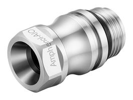 AMPHENOL INDUSTRIAL UQDBSV2-06TMU04-N000 Liquid Cooling Connector, Stainless Steel Body, Socket, Size 06, 7/8"-14 UNF-2A ORB Male