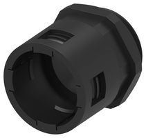 TE CONNECTIVITY 1-2500401-6 Conector Conduit, Tamaño 34.5mm, PG29, Recto, Nylon 6 (Poliamida 6), Negro, 51.3 mm, IP66