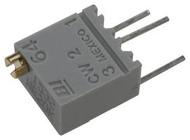 TT ELECTRONICS / BI TECHNOLOGIES 64WR1MEGLF Trimmer, Multi Turn, Cermet, Top Adjust, 1 Mohm, Through Hole, 12 Turns