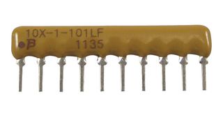 BOURNS 4610X-101-331LF Fixed Network Resistor, 330 ohm, Bussed, 9 Resistors, SIP, PC Pin, ± 2%