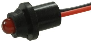 LUMEX SSI-LXH9SID-150 Indicador de Montaje en Panel LED, QuasarBrite, Rojo, 2 VDC, 8.26 mm, 150 mA, 100 mcd