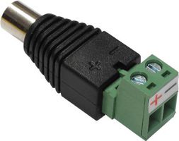 SECO-LARM CA151T Adaptador de Conector, Alimentación DC - 2.1mm, 1 Posiciones, Jack, Bloque de Terminal