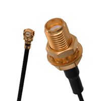 AIM CAMBRIDGE - CINCH CONNECTIVITY 415-0097-250 RF / Coaxial Cable Assembly, 9.8 ", 250 mm, 1.37mm, UMC Right Angle Plug, SMA Bulkhead Jack