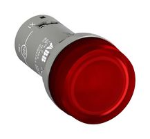 ABB CL2-515R LED Panel Mount Indicator, Red, 130 VDC, 9 mA, IP66, IP67, IP69K, NEMA 1, 3R, 4, 4X, 12, 13