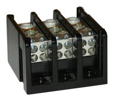 BLOCKMASTER ELECTRONICS HP-ATB-175-2-3P Bloque de Terminales de Montaje en Panel, 175 A, 600 V, 3 polos, 2, Tornillo, 00 AWG