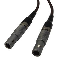 LEMO MSB.00.250.LTE060 RF / Coaxial Cable Assembly, 23.6 ", 0.6 m, RG174A, FFS Straight Plug, FFS Straight Plug, 50 ohm