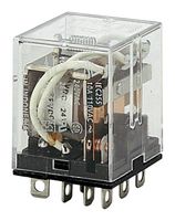 OMRON INDUSTRIAL AUTOMATION LY3N-DC24 Power Relay, 3PDT, 24 VDC, 10 A, LY Series, Socket, Non Latching