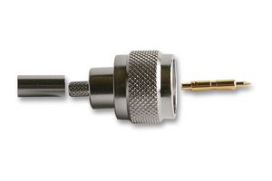 RADIALL R161083000 RF / Coaxial Connector, N Coaxial, Straight Plug, Crimp, 50 ohm, RG142, RG142FTX, RG223, RG400