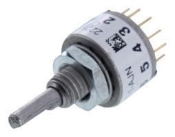 GRAYHILL 56DP30-01-1-AJN Rotary Switch, 12 Position, 1 Pole, 30 °, 200 mA, 115 V, 56 Series
