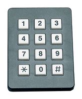 GRAYHILL 96AB2-102-R Keypad, 96 Series, 3 x 4, Matrix, ABS (Acrylonitrile Butadiene Styrene), 5 mA, 12 V
