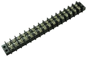 MULTICOMP PRO MC24307 Panel Mount Barrier Terminal Block, 2 Row, 16 Positions, 22 AWG, 12 AWG, 9.5 mm, 20 A