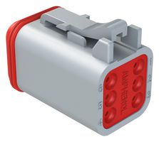 AMPHENOL SINE/TUCHEL AT06-6S Carcasa de Conector Automotriz, Sellado, Serie AT, Macho, 6 Posiciones, Contactos Hembra Serie AT