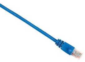BLACK BOX CAT6PC-001-BL-25PAK Ethernet Cable, Cat6, RJ45 Plug to RJ45 Plug, UTP (Unshielded Twisted Pair), Blue, 0.3 m, 1 ft