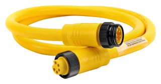 AMPHENOL SINE/TUCHEL MN57A4AC01M150 Sensor Cable, miniBOSS, M22 Plug, M22 Receptacle, 5 Positions, 15 m, 49.212 ft, miniBOSS M22 Series