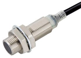 OMRON INDUSTRIAL AUTOMATION E2E-X4D1-T 2M PROXIMITY SENSOR, INDUCTIVE, NICKEL-BRASS, SHORT BODY, M12, SHIELDED, 4 MM, DC, 2-WIRE, NO, NO POLARITY, 2 M CABLE