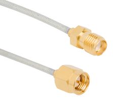 AMPHENOL RF 135106-R1-08.00 RF / Coaxial Cable Assembly, 18GHz Frequency, 8 ", 203.2 mm, 0.085 Conformable, SMA Plug, SMA Jack