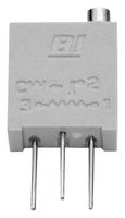 TT ELECTRONICS / BI TECHNOLOGIES 67WR2KLF Recortador, Multi Vuelta, Cermet, Ajuste Superior, 2 kohm, Through Hole, 20 Vueltas