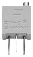 TT ELECTRONICS / BI TECHNOLOGIES 67YR200LF Recortador, Multi Vuelta, Cermet, Ajuste Superior, 200 ohm, Through Hole, 20 Vueltas