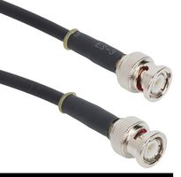 AMPHENOL RF 095-850-334-012 RF / Coaxial Cable Assembly, 12 ", 304.8 mm, RG58 High Flex, BNC Plug, BNC Plug, 50 ohm