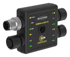 BANNER ENGINEERING DXMR50-LB-2M-2P Logic Block, PNP, 2 Output Digital, DXMR50 Series