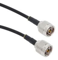 AMPHENOL RF 095-850-336M300 RF / Coaxial Cable Assembly, 3GHz Frequency, 9.8 ft, 3 m, RG58 High Flex, N Plug, N Plug, 50 ohm