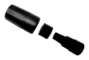 SWITCHCRAFT/CONXALL RCCSMARG316T Accesorio para Conector, Termoplástico, Negro, Backshell Kit, SMA Plug RG316 Cable Assemblies