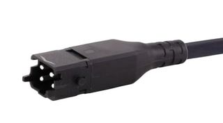 HARTING 33400200204030 Cable Assembly, 3+PE, Wire to Board Plug to Free End, 3 Positions, 2 Row, 3 m, 9.8 ft