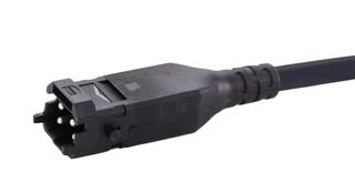 HARTING 33400400204030 Cable Assembly, 3+PE, Wire to Board Plug to Free End, 3 Positions, 2 Row, 3 m, 9.8 ft