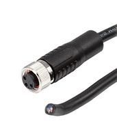 SAME SKY CDM816-03A-01FST-1M-67 Sensor Cable, A Coded, M8 Receptacle, Free End, 3 Positions, 1 m, 3.3 ft, CDM816 Series