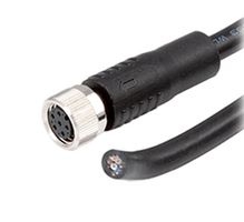 SAME SKY CDM816-06A-01FST-3M-67 Sensor Cable, A Coded, M8 Receptacle, Free End, 6 Positions, 3 m, 9.8 ft, CDM816 Series