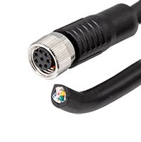 SAME SKY CDM816-08A-01FST-3M-67 Sensor Cable, M8 Receptacle, Free End, 8 Positions, 3 m, 9.8 ft, CDM816 Series