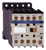 SCHNEIDER ELECTRIC CA2KN40G7 Contactor, DIN Rail, Panel, 690 VAC, 4PST-NO, 4 Pole