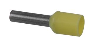 SCHNEIDER ELECTRIC DZ5CE020 Wire Ferrule, Single Wire, 14 AWG, 2 mm², 8 mm, Yellow, DZ5 Series