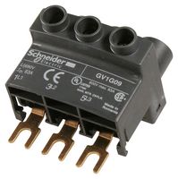 SCHNEIDER ELECTRIC GV1G09 Wire-To-Board Terminal Block, 3 Positions, 4 AWG, 2.5 mm², Screw