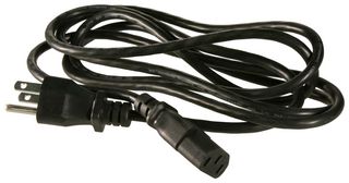 TE CONNECTIVITY - CORCOM GA400 Cable de Alimentación, NEMA 5-15P a IEC 60320 C13, 2.3 m, Negro, Serie CORCOM P