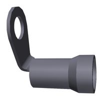 TE CONNECTIVITY - AMP 54725-1 Terminal de Anillo, M6, 1/4", 8 AWG, 10.54 mm², PLASTI-GRIP Series, Rojo