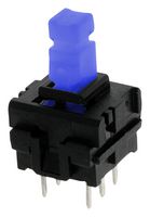 E-SWITCH JN2UEENAGX Pushbutton Switch, JN Series, DPST, Latching, Plunger for Cap