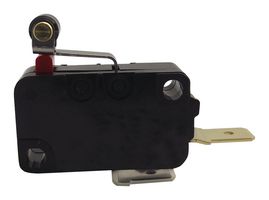 E-SWITCH LS085R105F250C1C Microswitch, Snap Action, Short Roller Lever, SPST-NO, Quick Connect, 20 V